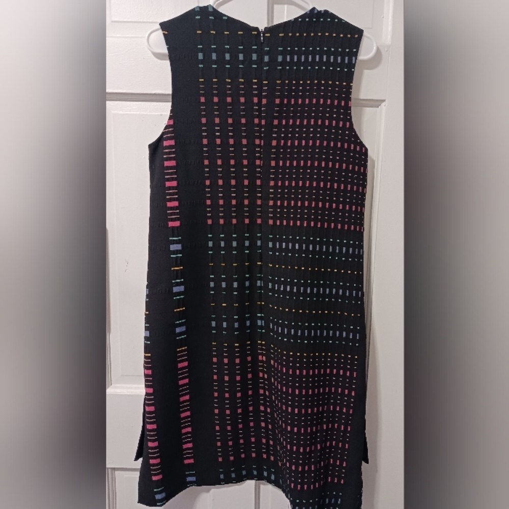 Atelier Nicole Miller USA Modernist  Geometric Hi-Low Dress, Size M